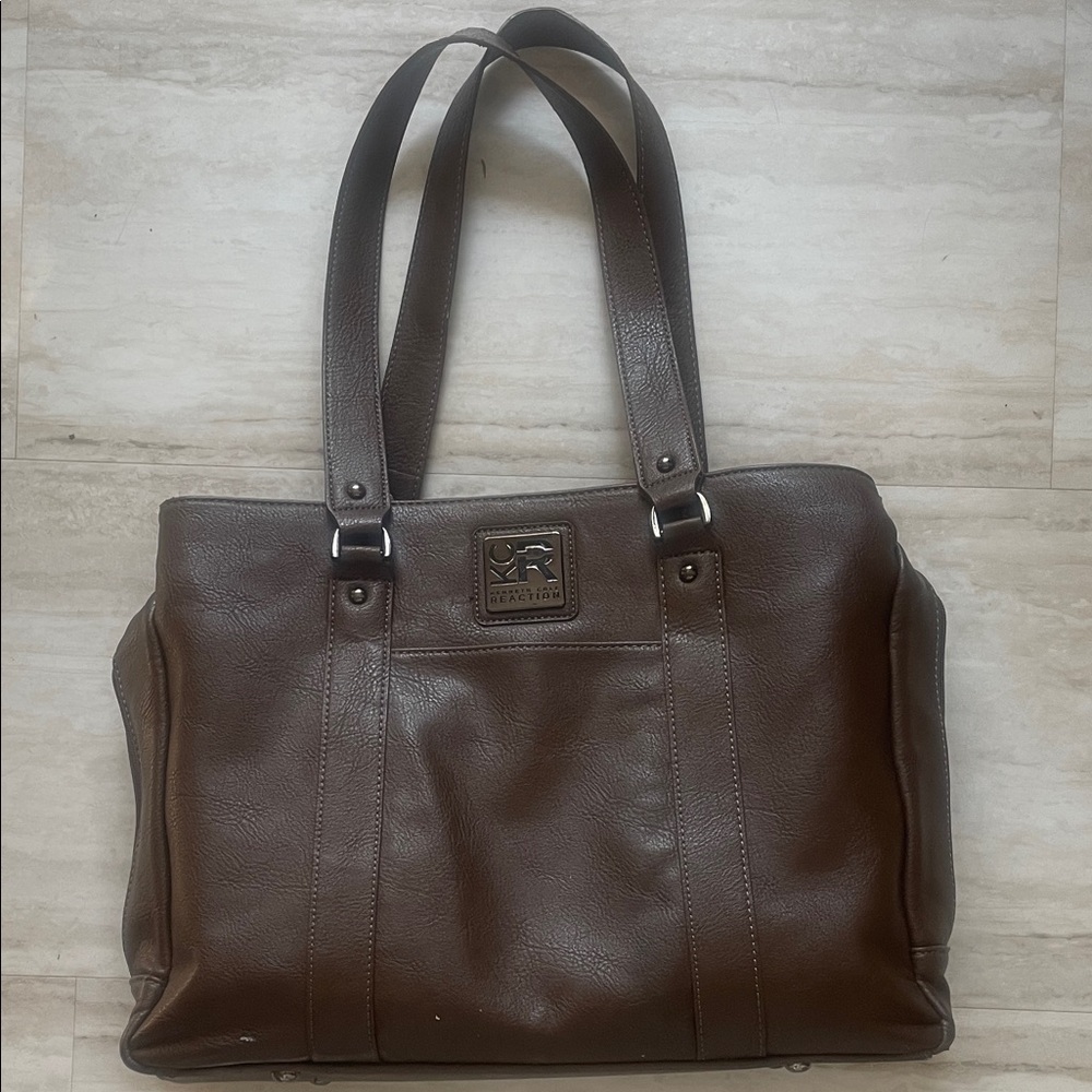 Kenneth Cole Reaction Tan Leather Handbag
